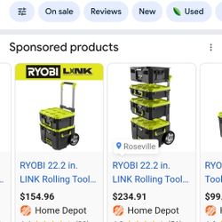 Ryobi Rolling Tool Box Set 
