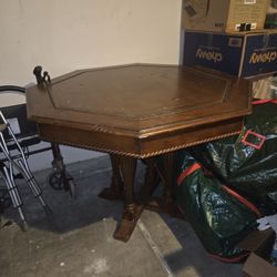 antique game table