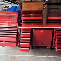 Snap on, Kennedy, & Waterloo industrial High End Tool Box Combo with Keys