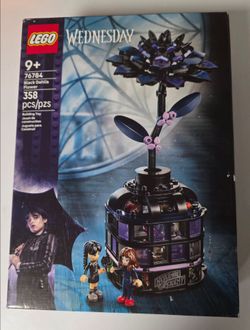 Lego Wednesday Black Dahlia Flower