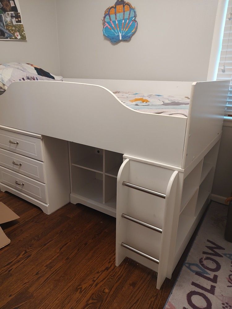 Twin Loft Bed With Storage