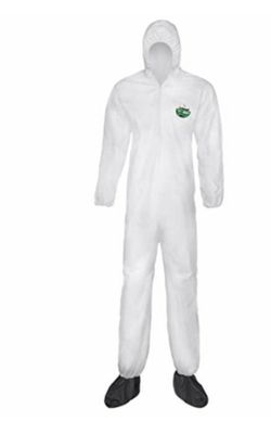 Bundle Of 10 DuPont Full Body Tyvek Suits With Hood And Booties Overalls / Jumpsuit