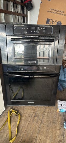 Single oven unit and built in microwave kitchen aid