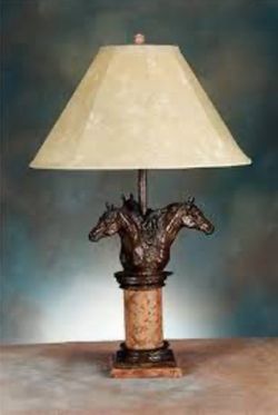 Bronze Lamp - “Triple Crown”