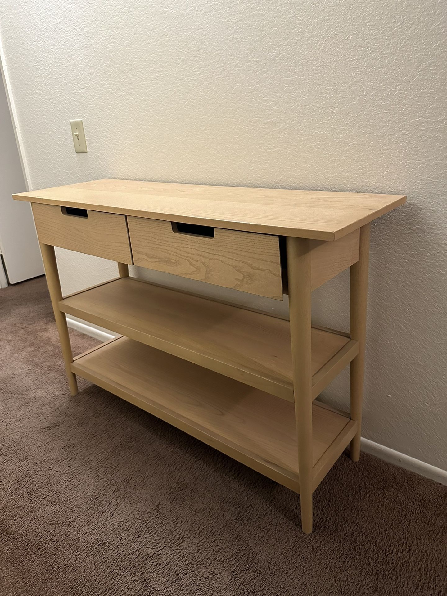 TARGET ENTRYWAY CONSOLE MEDIA TABLE TAN BROWN BEIGE NEUTRAL for Sale in ...