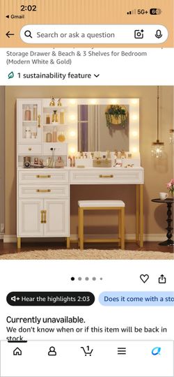 Makeup Vanity Set