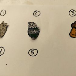 Enamel Cat Pins