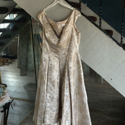 Gold Cocktail Dress