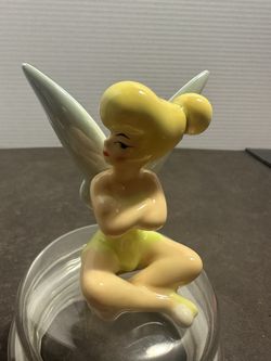 Disney Tinker Bell Ceramic Figurine Theme Park Merchandise 4” Fairy