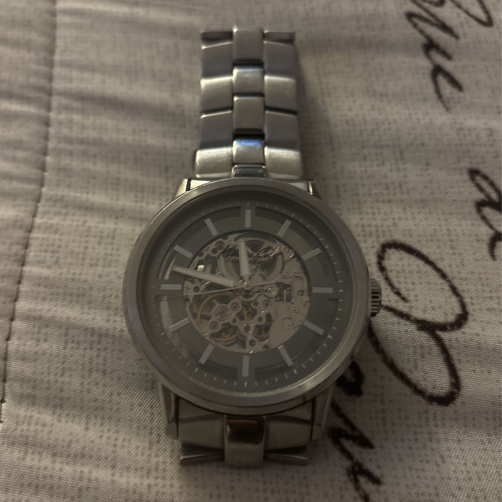 Men s Wristwatch Kenneth Cole New York KC 3925 U54 12 Skeleton Dial Hand Wound for Sale in Newark NJ OfferUp