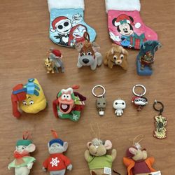 Disney Ornaments And Other Items