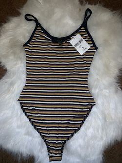 Forever 21 Ribbed Tank One Piece- Bodysuit