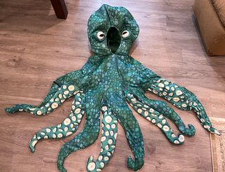 CHILD BLUE OCTOPUS COSTUME - SIZE YOUTH XL - EXCELLENT CONDITION