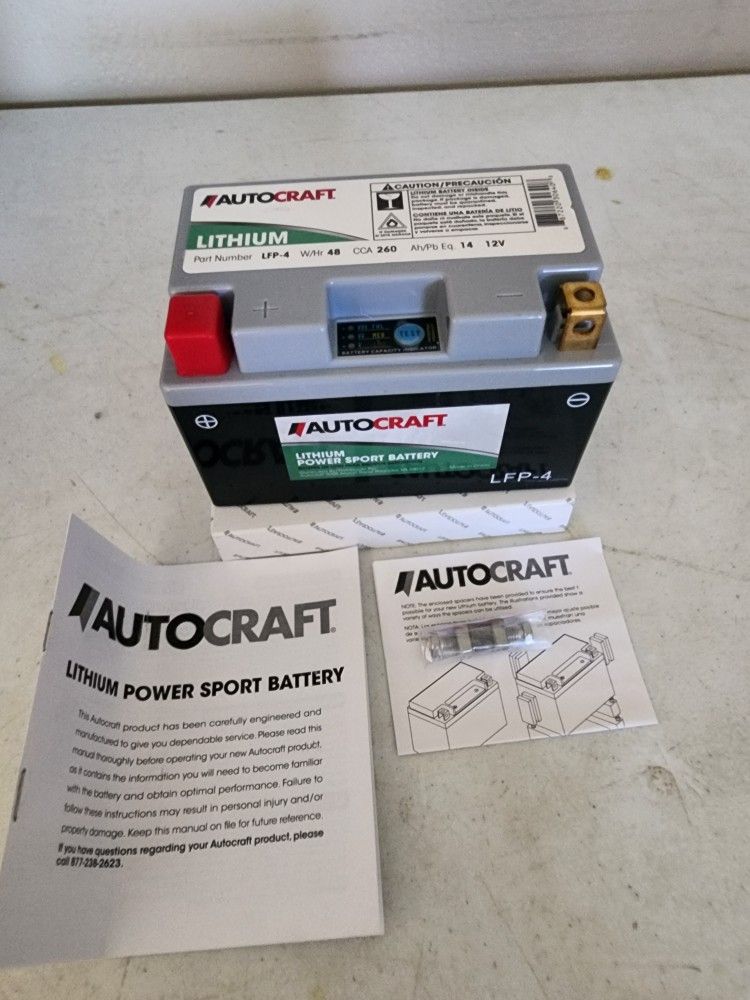 Battery 12v LITHIUM 260cca