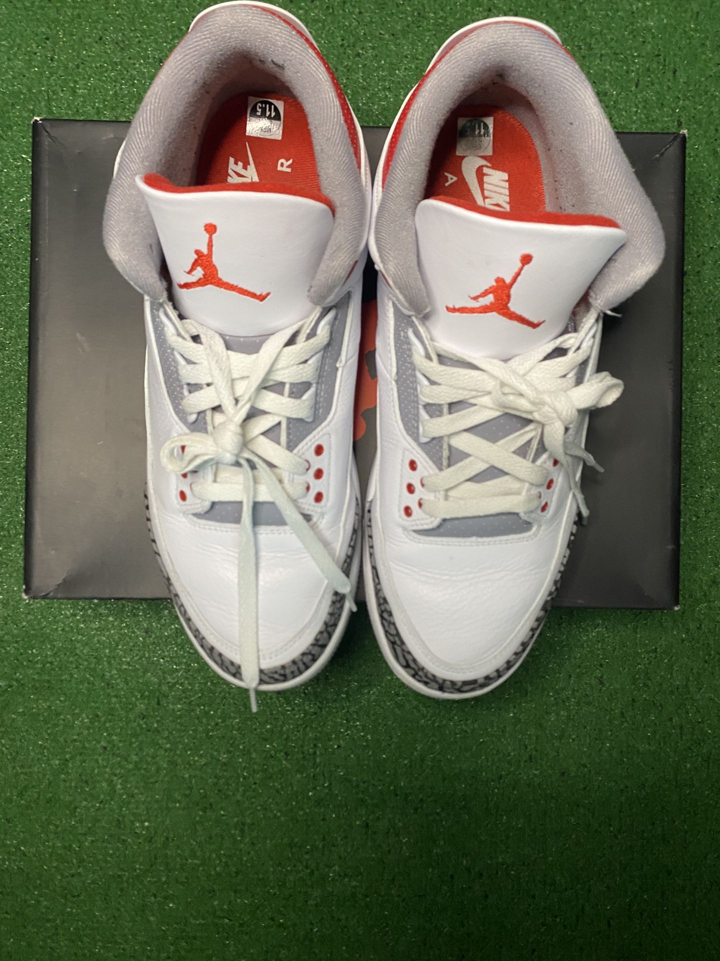 Air Jordan Retro 3 Fire Red In Great Condition With Shoe Box.