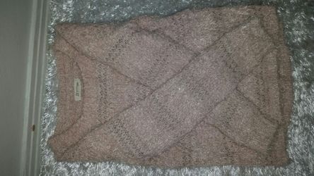 Pink fuzzy sweater