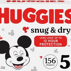 Huggies Snug And Dry Size 5 (156 Count) Unopened