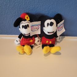 Mickey  and Minnie Disney Beanies 