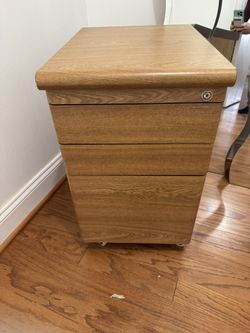 Rolling 3-Drawer Filing Cabinet