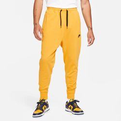 Nike NSW Fleece Joggers Men’s XL TALL Pollen Yellow Black DA0019-713 Vintage