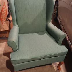 Vintage Olive Chair and Footrest