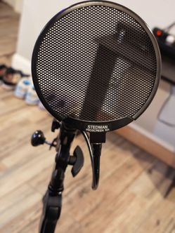 Gator professional boom mic stand/ Stedman Metal pop filter
