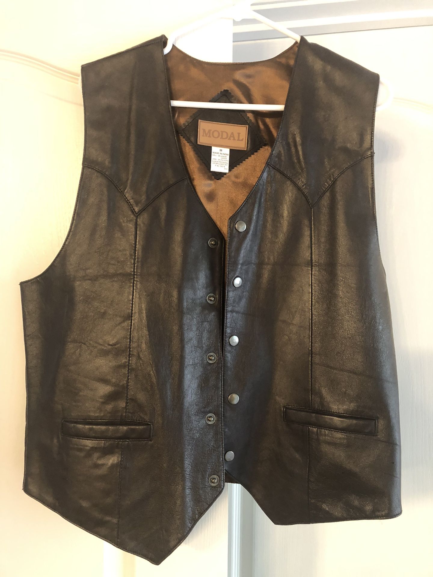 Brown Leather Vest $29