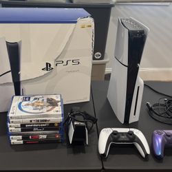 PS5 Slim Disk - Extra Controller And Games