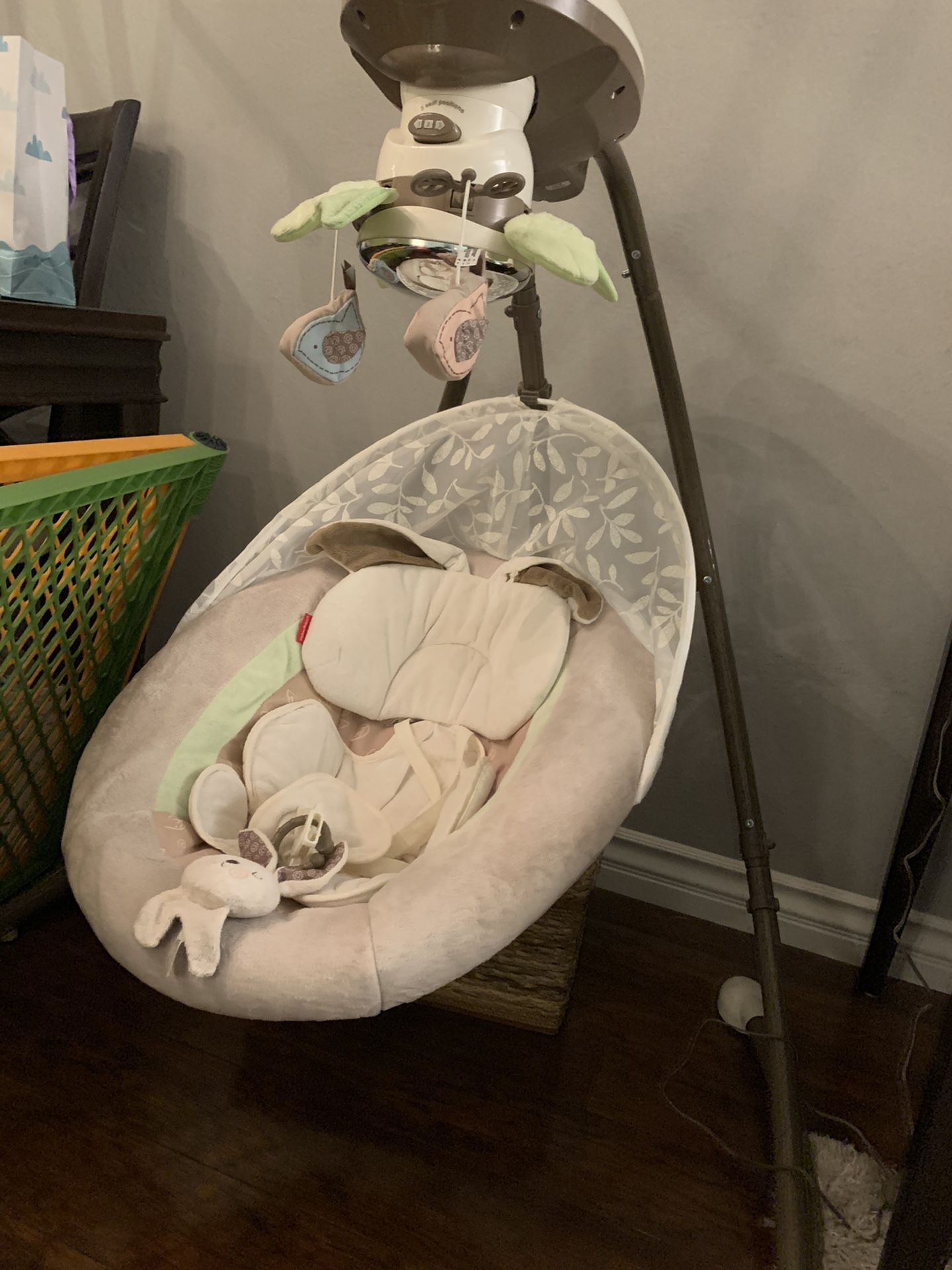 Almost new swing for baby