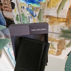 Men's Van Heusen Black Tri-Fold Wallet