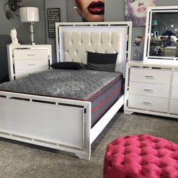 Complete LED New Bedroom Set On Sale! 5 Pcs Set! Same Day Delivery! 