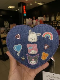 Sanrio Characters Folding Stand Mirror (Denim Patch Series)