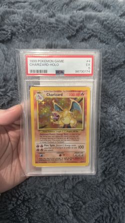 1999 Pokemon Base Set Unlimited CHARIZARD PSA 5 Holo 4/102