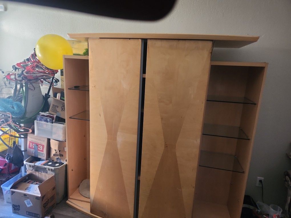 Italian. Birch. Entertainment Center 