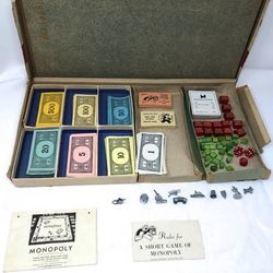 Vintage Monopoly board game War Time