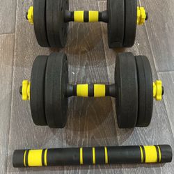 #FD022307 Practical Men's Fitness Barbell Home Fitness Sports Equipment Ladies Adjustable Weight Pair Combination Set Does not Hurt The Floor Anti-Ski
