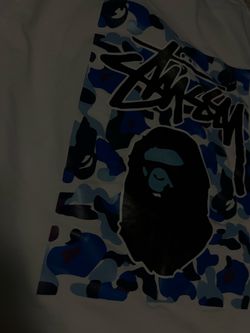 BAPE x Stussy Collab White T-Shirt