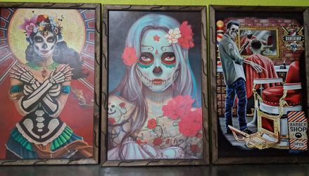 Large Wood prints with Frame.