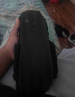 Black Fuzzy Slide Sandals ❌authentic❌