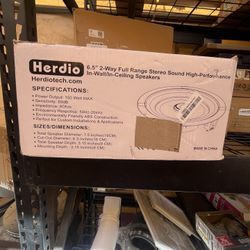 Herdio 6.5'' 150 WATT 2-Way Bluetooth Ceiling Speakers - 4 PACK
