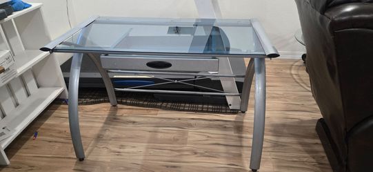 Glass desk