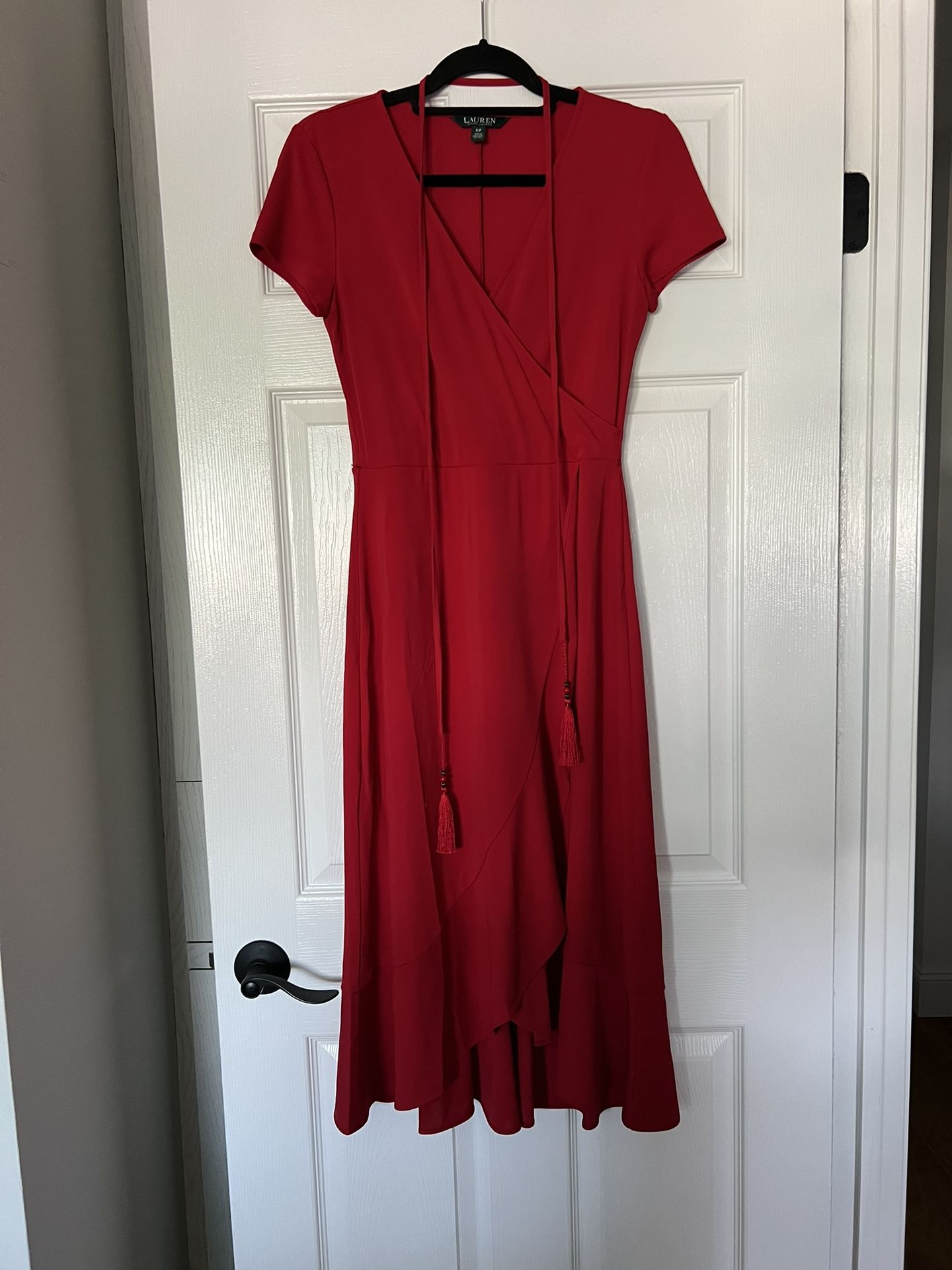 Ralph Lauren Red Dress Size Small