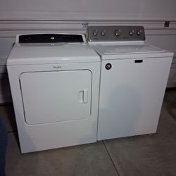 Maytag Washer And Whirlpool Cabrio Gas Dryer Excellent Working Condition