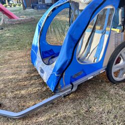 In step double bike trailer