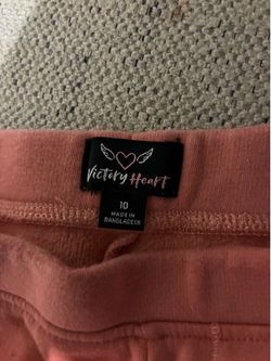 Pink High-Waisted Athletic Workout Leggings