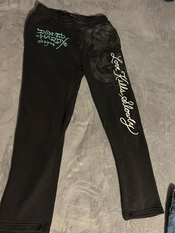 Ed hardy women sweatpant  small