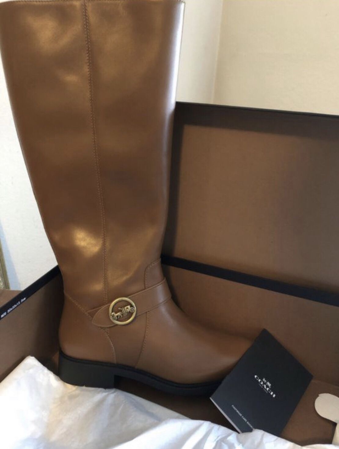 New Coach Boots Saddle Color 7.5