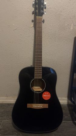 Fender Black Acoustic Guitar