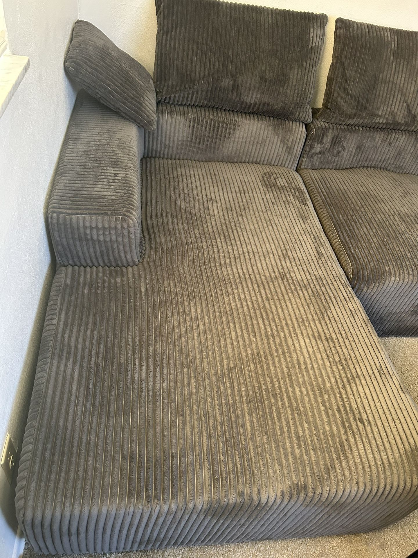 Upholstered Cloud sofa . No Assembly Required. Need Gone ASAP