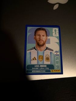 Lionel Messi Panni World Cup Blue Card
